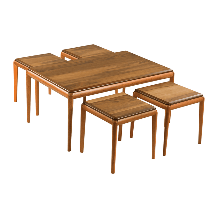 Bolivia 4+1 Ceviz Sehpa Seti