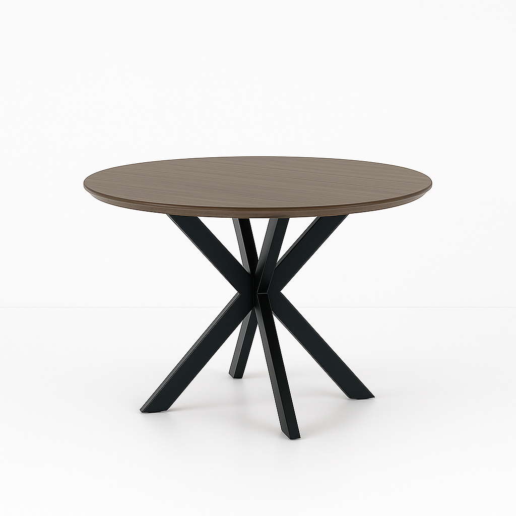 001 Yuvarlak Ceviz Masa (9005)