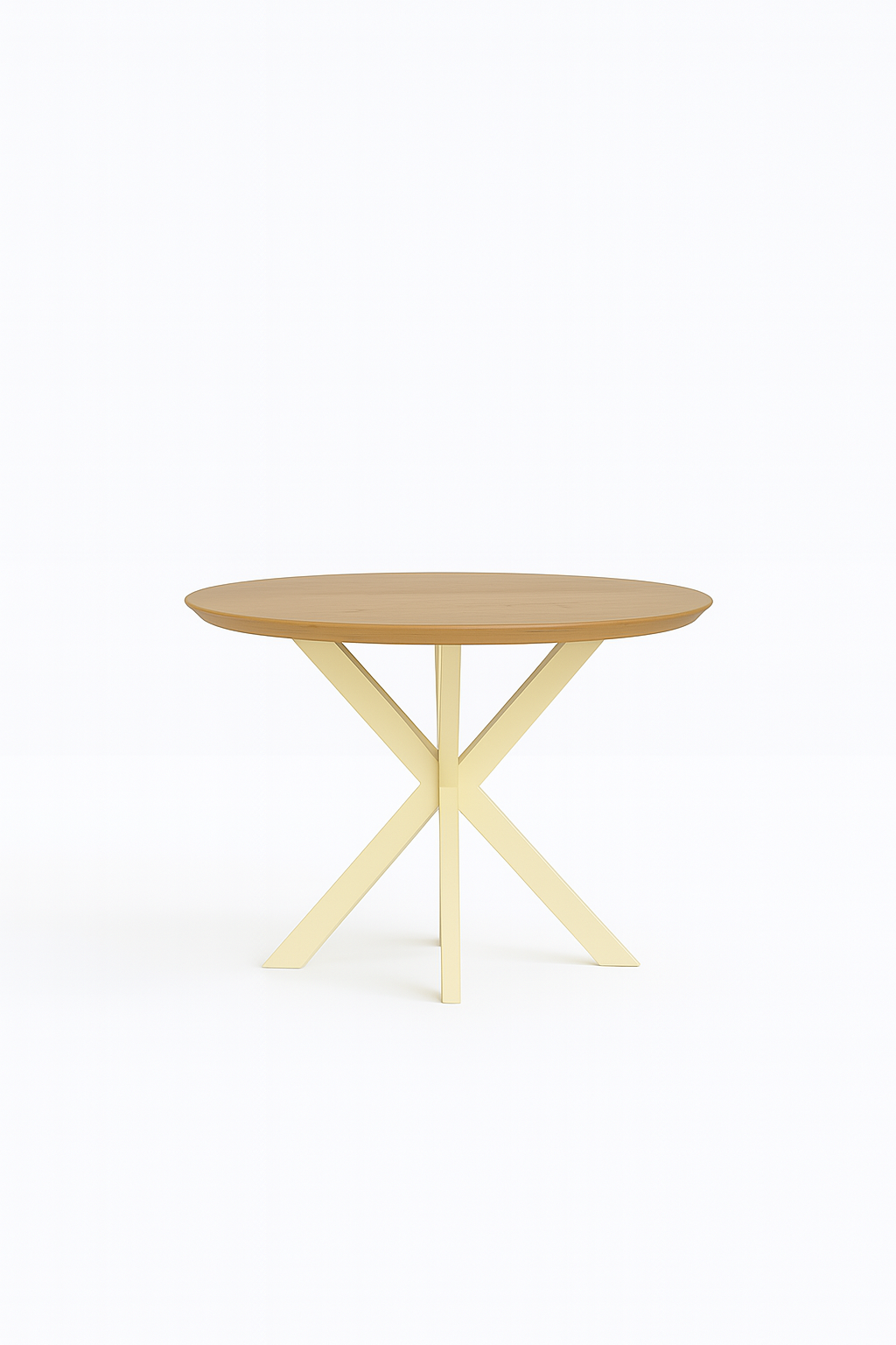 001 Yuvarlak Otantik Meşe Masa (1015)