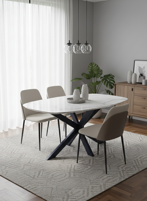 004 Radüslü Marmo Mermer Masa