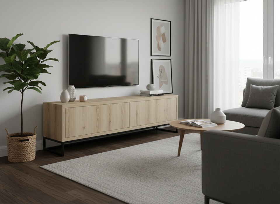 200 cm Otantik Meşe TV Ünitesi