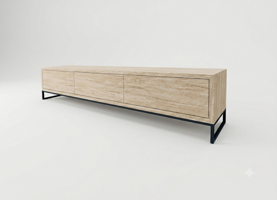 240 cm Traverten TV Ünitesi