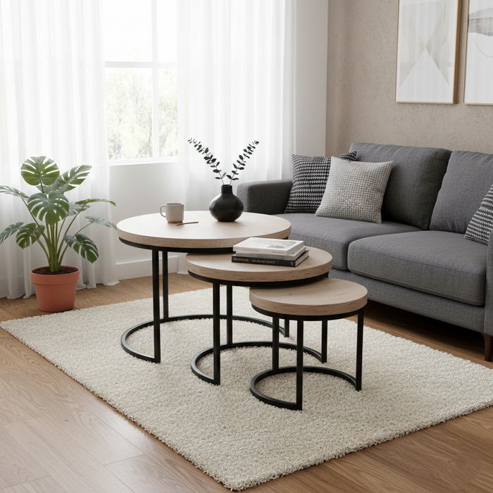 007 Zigon Sehpa Otantik Meşe