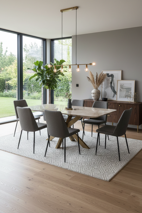 Aurora Seramik Dikdörtgen Yemek Masası