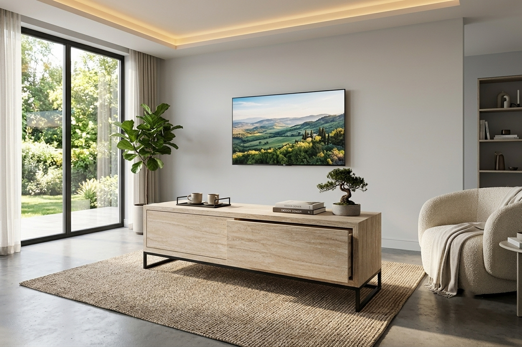 160 cm Traverten TV Ünitesi