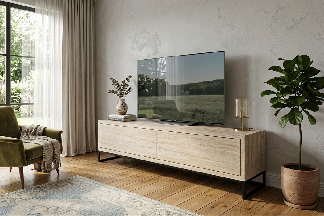 160 cm Traverten TV Ünitesi