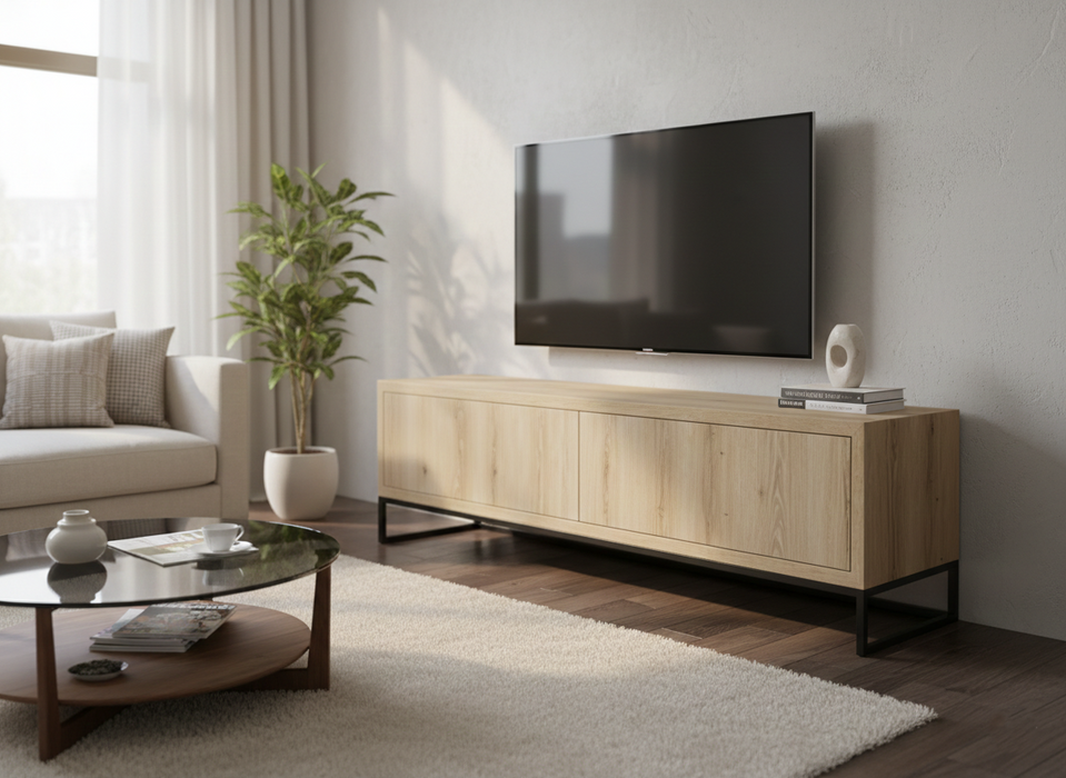 160 cm Otantik Meşe TV Ünitesi