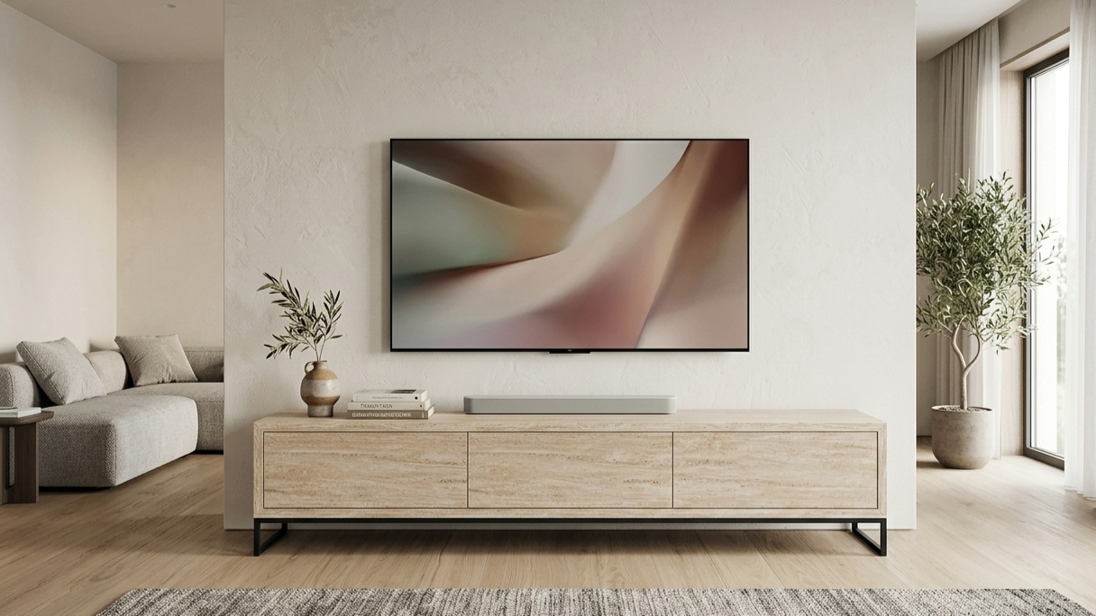 240 cm Traverten TV Ünitesi