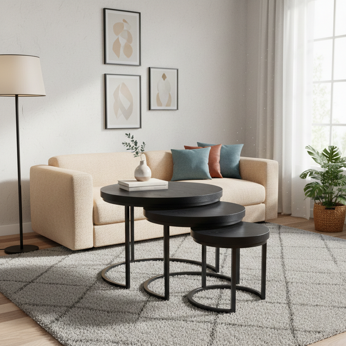 007 Zigon Sehpa Siyah Meşe