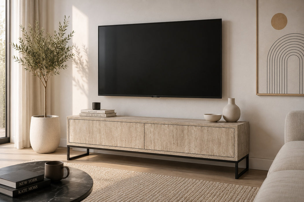 200 cm Traverten TV Ünitesi